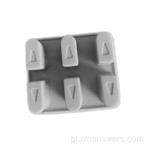 Przycisk klawiatury z gumy silikonowej do aplikacji elektronicznych